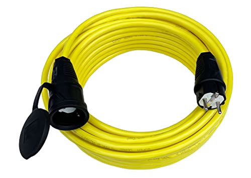 Verlängerungskabel Kabel H07BQ-F 3x2,5mm² Outdoor Außen IP44 in GELB 20m