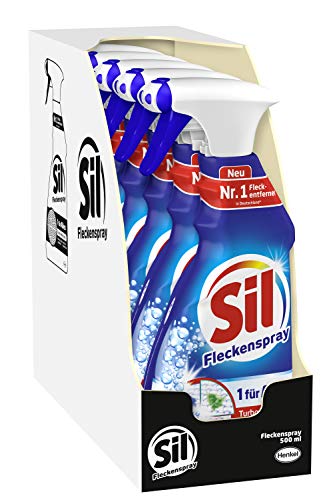Sil 1 für Alles Fleckenspray, 5er Pack (5 x 500 ml), Fleckentferner mit Turbowirkung für alle Fleckenarten