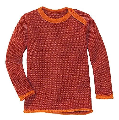 Disana Melange-Pullover für Mädchen und Jungen (Curry/Gold, 74/80)