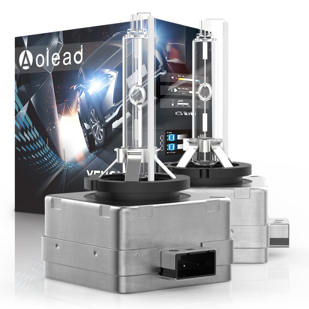 AOLEAD D1S Xenon Brenner Hid Xenon Scheinwerferlampe 12V 35W, 6000K (2 Lampen)