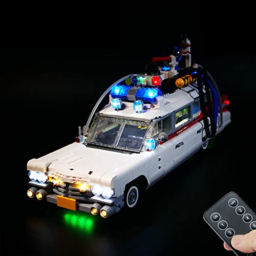 Für Lego 10274 Ghostbusters ECTO-1 Beleuchtung LED Licht Set, mit Fernbedienung, für Männer und Frauen Spielzeug Geschenk, Beleuchtungsset Kompatibel mit Lego 42115(Nicht Enthalten Modell)
