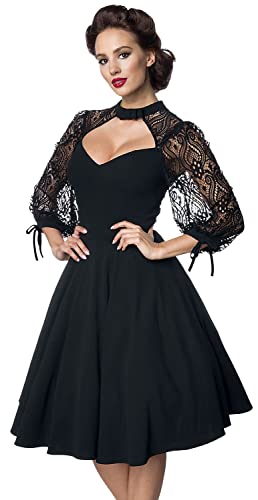 Belsira Lacedress Frauen Mittellanges Kleid schwarz XXL