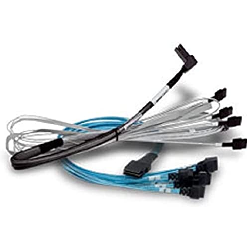 Broadcom Cable x8 8654 to 2x4 9402 1M 1m Schwarz Videokabel-Adapter