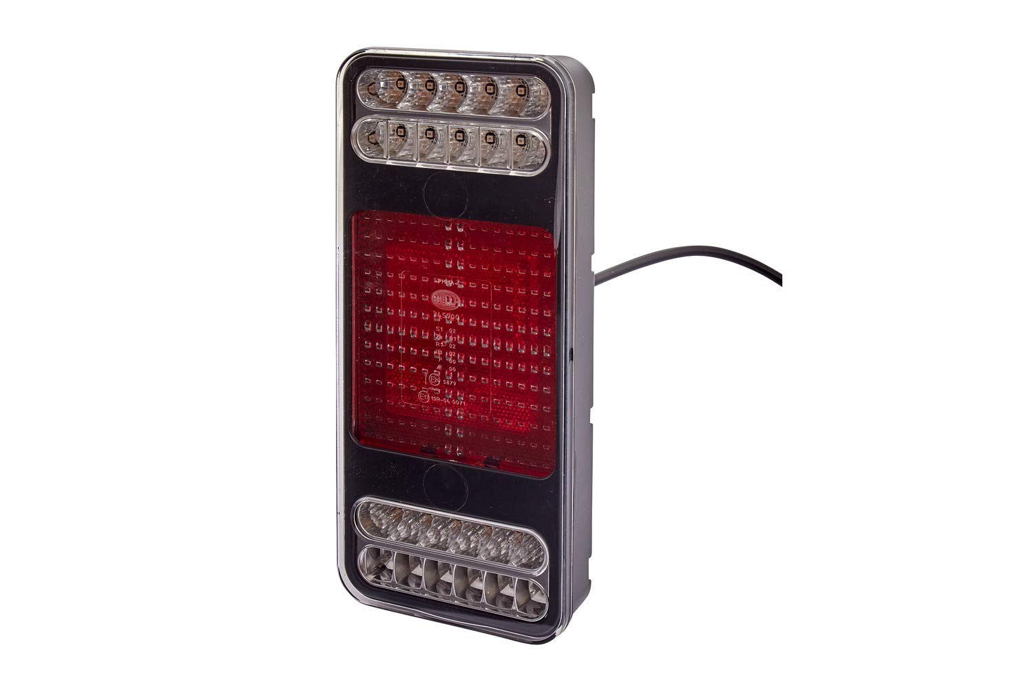HELLA - Heckleuchte - Coluna - LED - 24V - Anbau/geschraubt - Lichtscheibenfarbe: glasklar - LED-Lichtfarbe: gelb/weiß/rot - Kabel: 500mm - rechts/links - Menge: 1 - 2VP 345 900-221