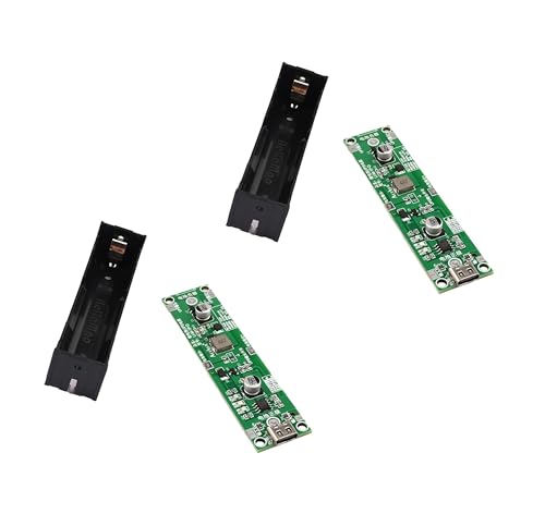 TECNOIOT 2pcs Type-C USB 5V USV Unterbrechungsfreie Stromversorgung 18650 Lithium-Batterieladegerät