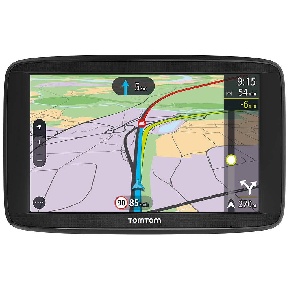 TomTom Navigationsgerät Via 62 (6 Zoll, Stauvermeidung dank TomTom Traffic, Karten-Updates Europa, Freisprechen, Sprachsteuerung, Fahrspurassistent)