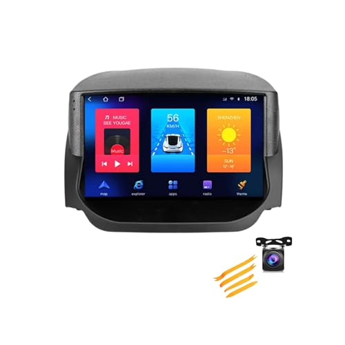 FONALO Autoradio Bluetooth Autoradio mit DAB Navi Android für Ford Ecosport 2014-2018 Plug-and-Play Auto-Multimedia-Player mit 1080P HD-Touchscreen DAB/GPS (Color : TS7 1+32G)
