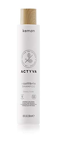 Kemon - Actyva Balance-Shampoo, wirkt seboregulierend für fettige Haut, basierend auf Lotusblüten und Aloe Vera - 250 ml