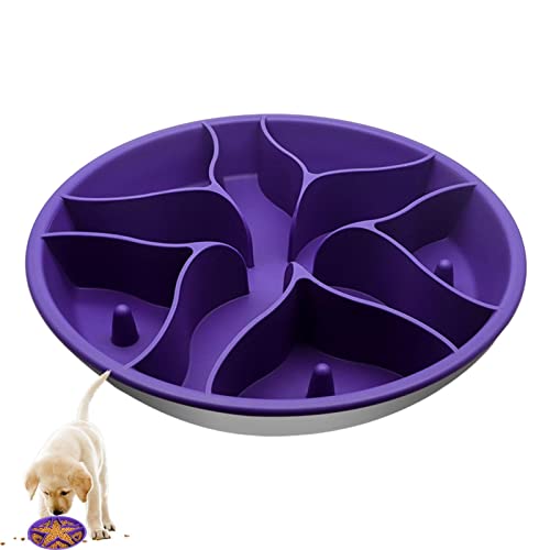 Pet Slow Feeder Pet Silikon-Edelstahlnapf Silikon-Edelstahl-All-In-One-Lecknapf Hundefutter-Verteilung Anti-Erstickungs-Slow-Food-Napf