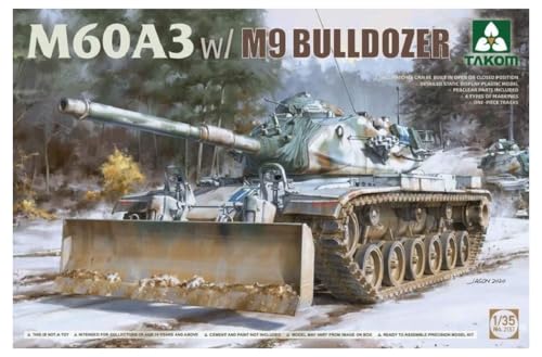 TAKOM 2137 – M60A3 mit M9 Bulldozer-Aufsatz – Maßstab 1/35 Kunststoff Kit