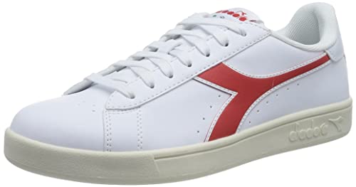 Diadora Unisex Turnier Gymnastikschuh, Wht High Risk Red Whisper Wht, 41 EU