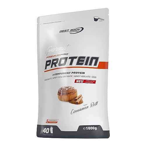 Best Body Nutrition Gourmet Premium Pro Protein Cinnamon Roll Zipp-Beutel, 1000 g