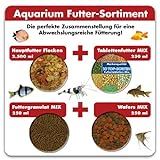 AQUARISTIK-PARADIES Aquarium Futter-Sortiment 3.250 ml