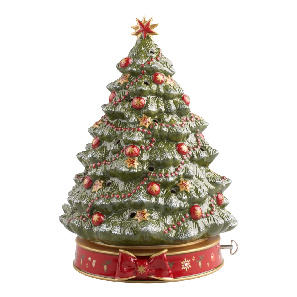Villeroy & Boch Toy's Delight Spieluhr "Weihnachtsbaum", Porzellan, Grün, Klein
