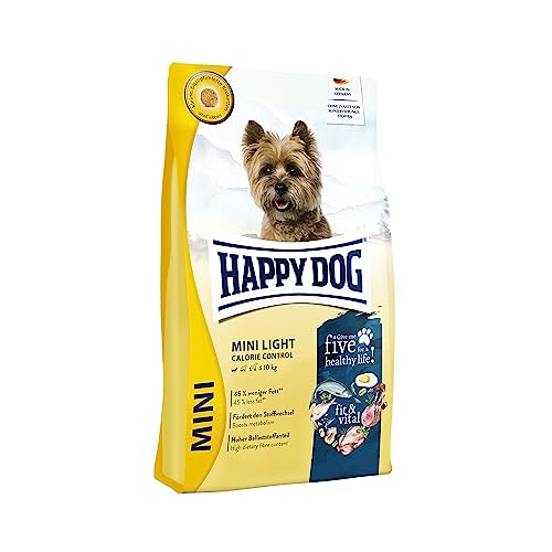 2 x 4 kg Happy Dog Fit + Well Mini Light Low Fat Hundefutter wenig Energiebedarf