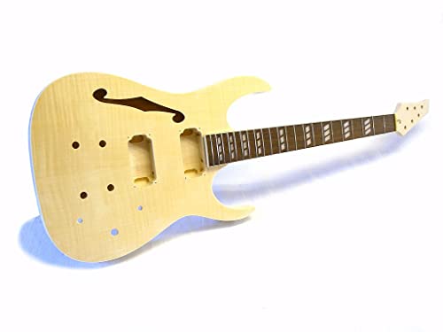 E-Gitarren-Bausatz/Guitar DIY Kit ML-Factory® MLS Hollowbody Flame Top