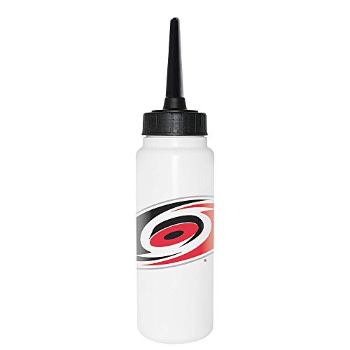 Sherwood NHL Trinkflasche 1000 ml, Carolina Hurricanes, Eishockey Trinkflasche, Sportflasche mit NHL Club Logo, biegsamer Silikon-Trinkhalm