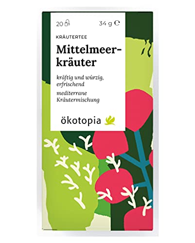 Ökotopia Kräutertee Mittelmeerkräuter, 8er Pack (8 x 40 g)