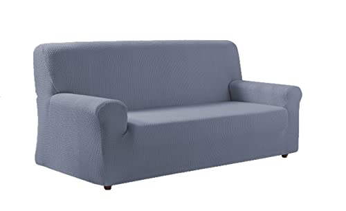 Zebra Textil - Z51 -Bielastische Sofa-Husse, Größe 2 Sitzer (Von 140 bis 170 cm), Farbe Hellblau