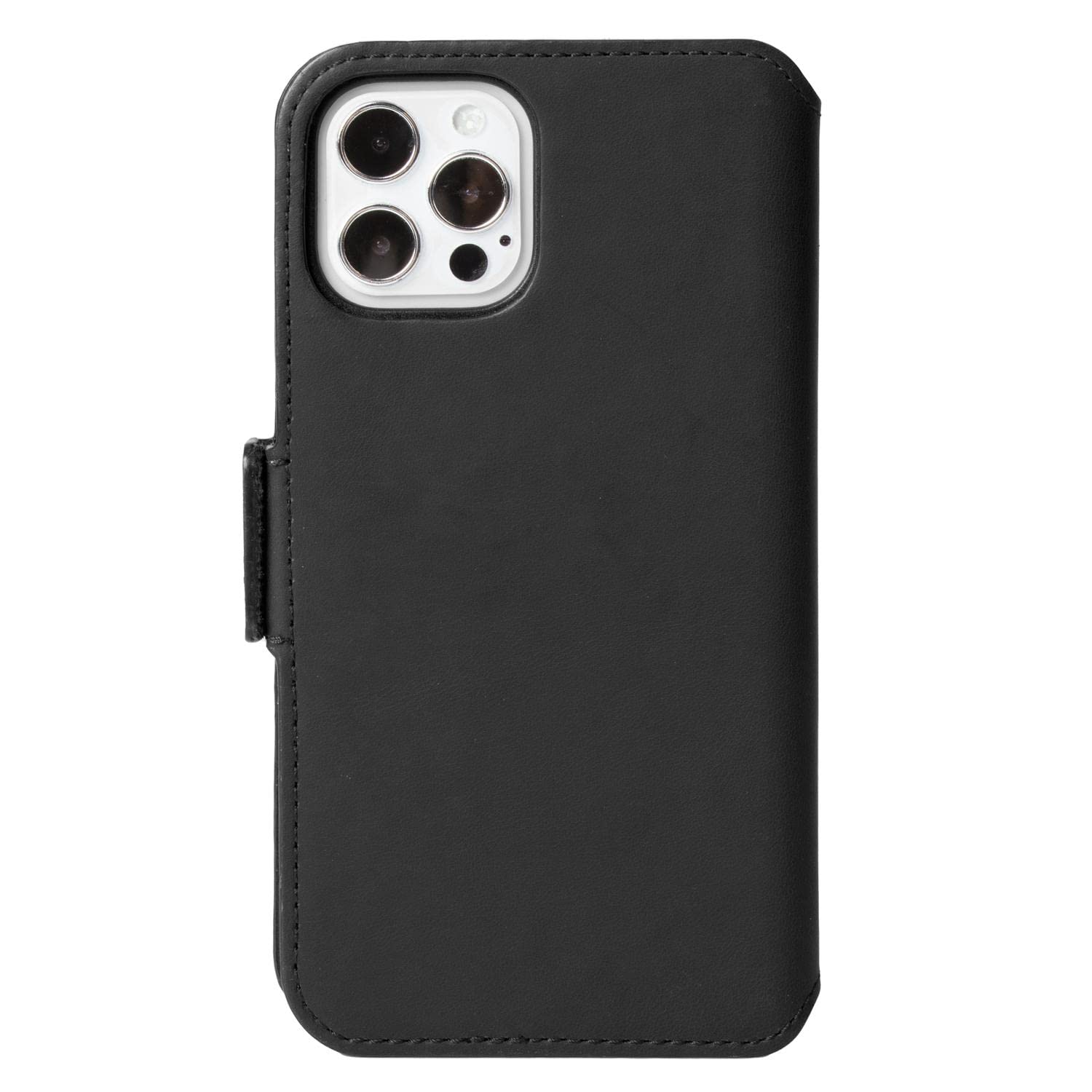 KAVAJ Tasche iPhone 12 Pro 6.1 Phoenix Schwarz Leder Handyhülle |Handyhülle |Klapphülle