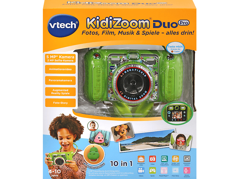 VTECH KidiZoom Duo Pro grün Kinderkamera, Grün