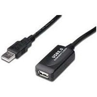 DIGITUS USB2.0 Repeater Cable DA-73101 - USB-Verlängerungskabel - USB Typ A, 4-polig (M) - USB Typ A, 4-polig (W) - 15,0m (USB/USB2.0) - aktives Kabel (Signalregenerierung) (DA-73101)