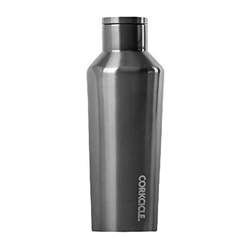 Corkcicle Isolierflasche aus Edelstahl, 264 ml, Gunmetal Design