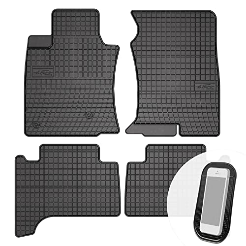 moto-MOLTICO Gummimatten Auto Fußmatten Gummi Automatten Passgenau 4-teilig Set - passend für Toyota Land Cruiser 150 J15 120 J12 ab 2002