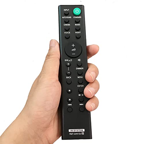 Ersatz-Fernbedienung RMT-AH412U kompatibel für Sony 5.1ch Home Cinema Soundbar HT-S20R SS-S20R SA-WS20R SS-SS20R SS-SS700RF