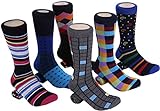Marino Avenue - Herren Socken - Baumwolle - bunt gemustert - 6er-Pack (Mutige Kollektion, 39-42)