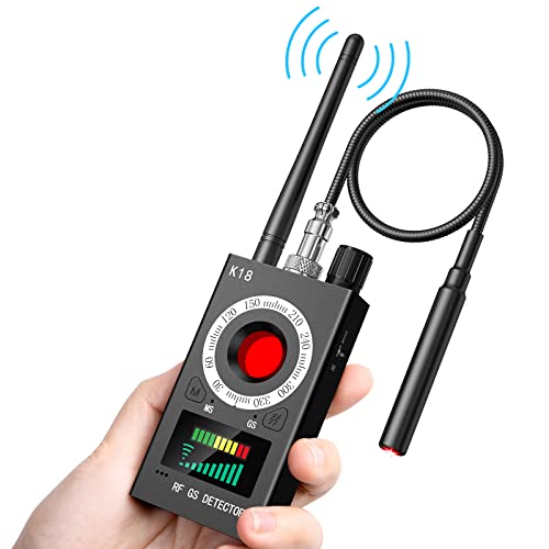 Wanzen Detektor RF Wireless, Wanzendetektor GPS Spy Finder Versteckte Kamera Laser für GSM Tracker Abhörgeräte Funkkameras Wanzenfinder