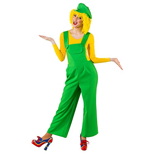Orlob Damen Kostüm Latzhose grün Karneval Fasching Gr.44/46