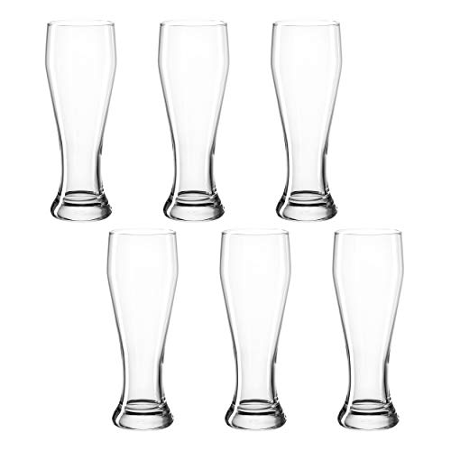 Montana: :Basic Weizenbierglas, 6er Set, Weißbierglas, Weizenglas, Weizenbier, Bierglas, Weizenbier Glas, 500 ml, 075052