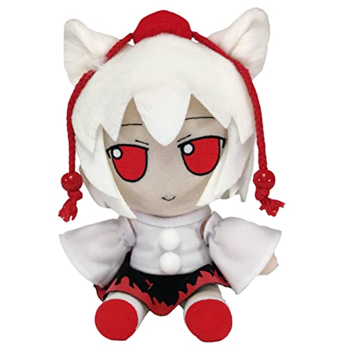20 cm Anime Touhou Project Fumo Plüsch Stofftier, Cosplay Puppe Plushie Figur Weiche Kissen Puppe Kindergeburtstag Halloween Inubashiri Momizi