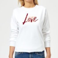 Love & Lust Frauen Pullover - Weiß - XL - Weiß