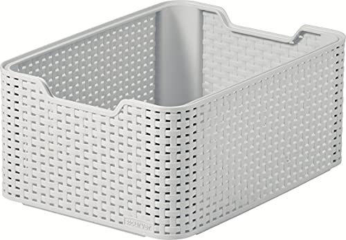 CURVER Style Aufbewahrungsbox, mittelgroß, 18 l, Grau, Plastik, 18L