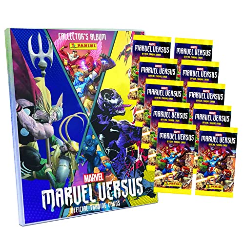 Panini Marvel Versus Karten - Trading Cards - Sammelkarten - 1 Sammelmappe + 10 Booster