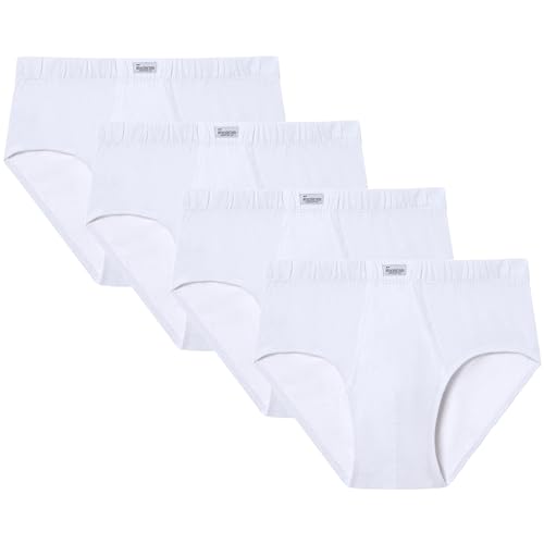 abanderado Herren Lote X4 Slip Abierto De Algodón Unterkleid, Weiß (Blanco 001), Medium (Herstellergröße: 48) (4er Pack)