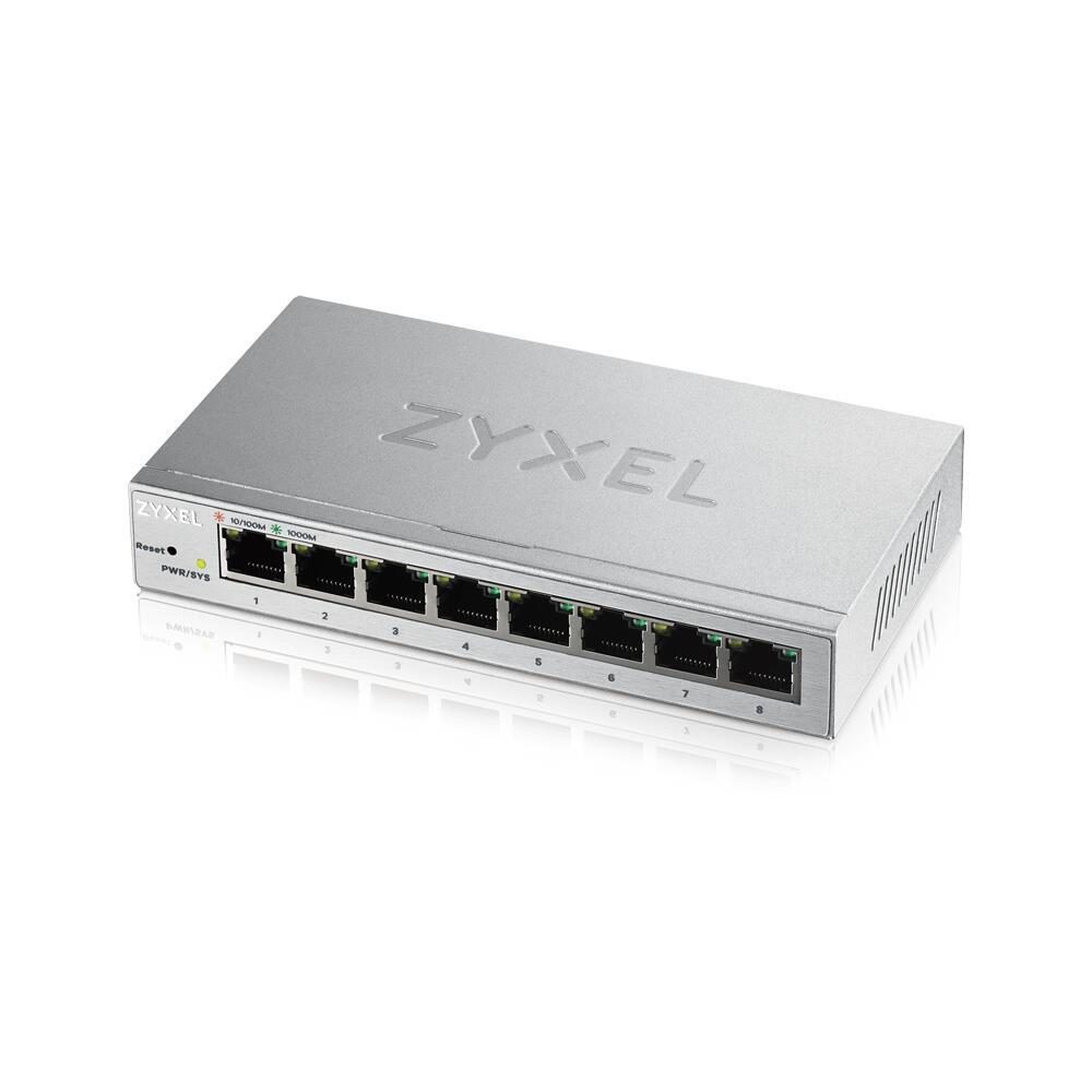 Zyxel Switch 8-Port Gigabit Ethernet lüfterlos Web managed