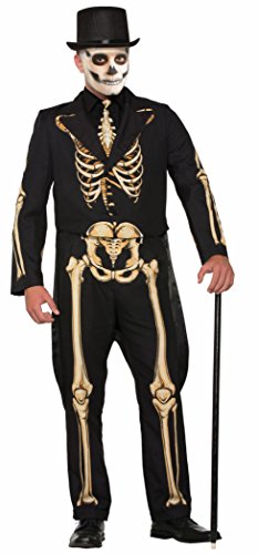 Forum Skelett-Anzug, formelle Kleidung, Erwachsenenkostüm, Größe XL