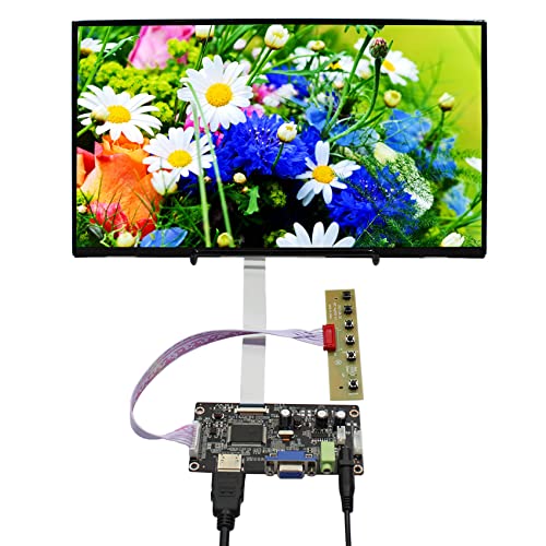 VSDISPLAY LQ133M1JW03 IPS-LED-LCD-Bildschirm-Monitor, 1920 x 1080 FHD, mit Typ-C/Mini-HDMI/USB-C-Anschluss, 400nit, 100% sRGB, für Laptop/PC/Mac/PS3/PS4/Xbox/Telefon