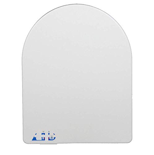 WC-Sitz Soft-Close-Toilettendeckel, Slow Down Mute Antibakteriell Top-Mounted Ultra Resistant WC-Sitze Cover Stay Tight WC-Sitz,White-45~48cm*35cm