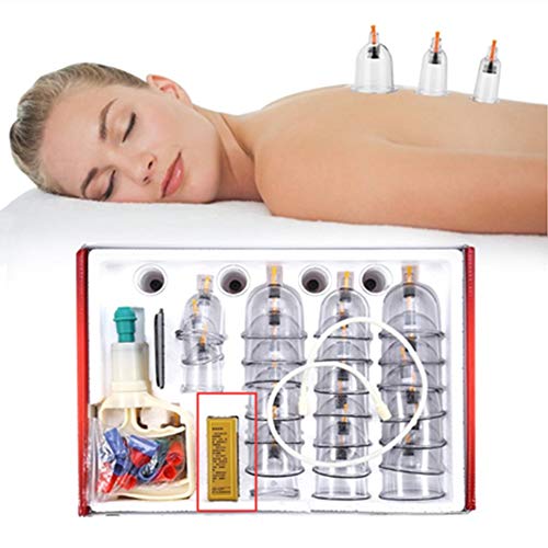 Chinesisches Schröpf-Set, professionelle Schröpftherapie, 32 Tassen, Massage, Schmerzlinderung, Gesundheitspflege, Vakuum-Saugnapf, Massagesauger für Rücken-/Nackenschmerzen, Muskelentlastung