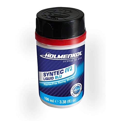 Holmenkol Syntec FF2 flüssiges Skiwachs - Speed Flüssigwachs (flurfrei, -12° bis -20°C) Blue 100 ml