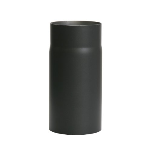 Ofenrohr Senotherm® 250 mm Ø 120 mm hitzebeständig lackiert, gerade - Rauchrohr, Kaminrohr schwarz - für Pellettofen und Kamine - Länge: 250 mm