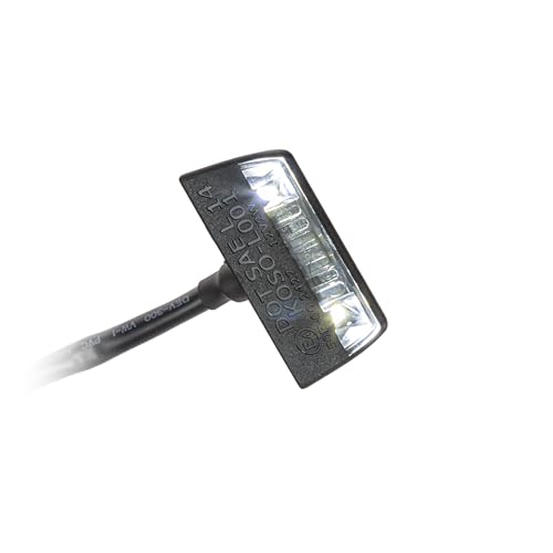 LED-Kennzeichenbeleuchtung Blade schwarz E-geprüft Universal Motorrad Roller Nummernschildbeleuchtung