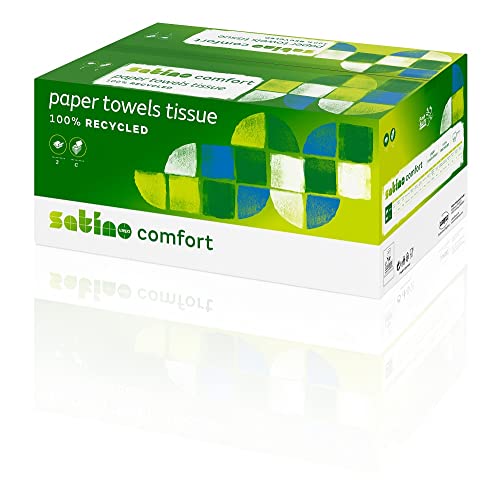 Satino by WEPA comfort Handtuchpapier - 277410 - PT3-kompatibel - 3072 Blatt - 2-lagig - 100% Recycling-Papier
