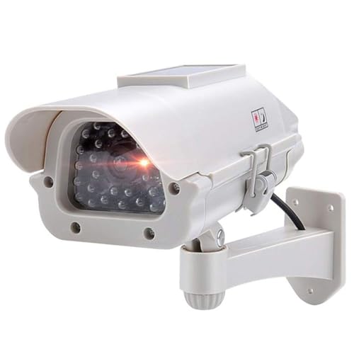TronicXL Premium Solar Dummy Überwachungskamera CCTV mit Blinkender LED I Profi CCD Kamera Kamera Attrappe Fake Innen & Aussenbereich