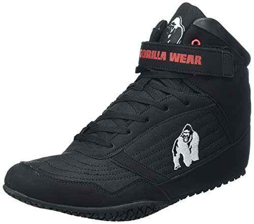 Gorilla Wear High Tops Black schwarz - Bodybuilding und Fitness Schuhe für Damen und Herren, EU 45