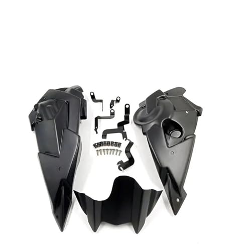 AOBANIT 2023 MT07 FZ07 Motorspoiler für Motorrad, kompatibel mit Yamaha MT-07 FZ-07 2014-2022, Rahmen-Panelschutz, untere Verkleidung (Farbe : 2014-2020, Schwarz)